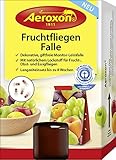 Aeroxon Fruchtfliegenfalle - Extra große Fangfläche für lang anhaltende Bekämpfung