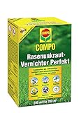 COMPO Rasen Unkrautvernichter Perfekt, Vernichtung von schwerbekämpfbaren Unkräutern, Konzentrat, 200 ml (200m²)